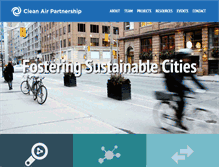 Tablet Screenshot of cleanairpartnership.org